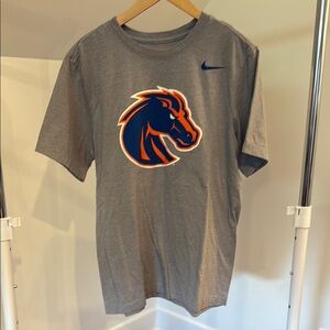 Nike Gray Short Sleeve Tee Boise State Broncos